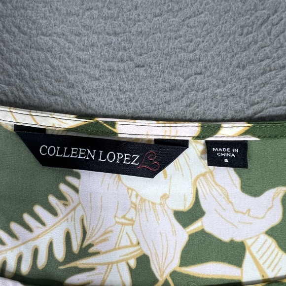 Colleen Lopez Blouse Women Small Floral Print 3/4 Sleeve Top Pullover - Picture 3 of 10